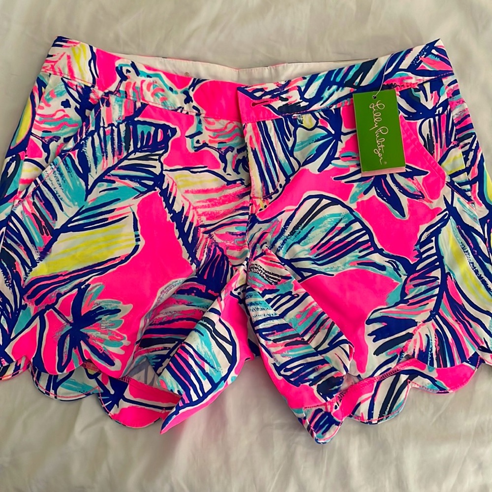 NWT Lilly Pulitzer Buttercup Shorts Women’s Size 6 Tiki Pink Cabana Craze